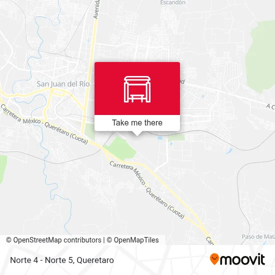 Norte 4 - Norte 5 map