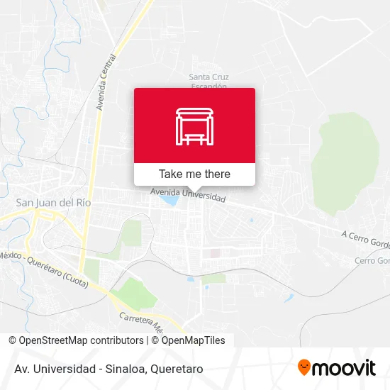 Av. Universidad - Sinaloa map