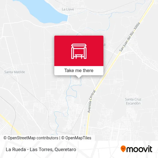 La Rueda - Las Torres map