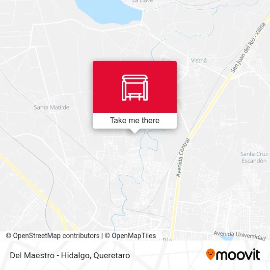Del Maestro - Hidalgo map