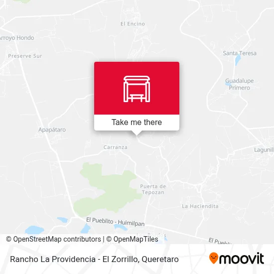 Rancho La Providencia - El Zorrillo map