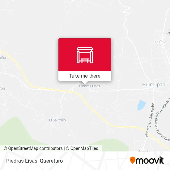 Piedras Lisas map