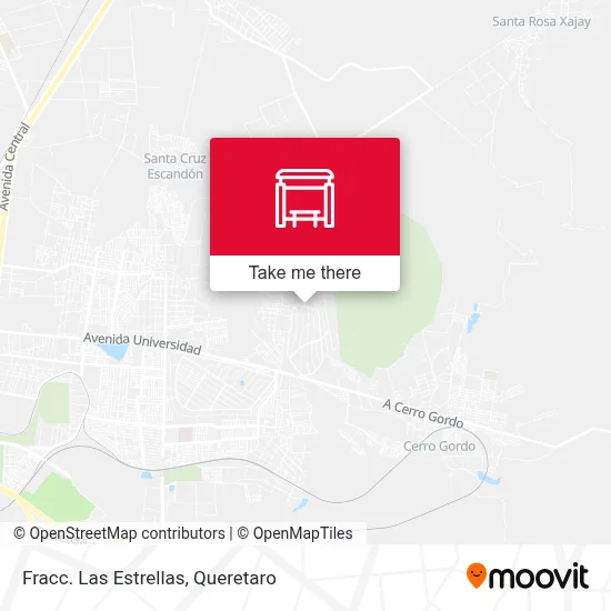 Fracc. Las Estrellas map