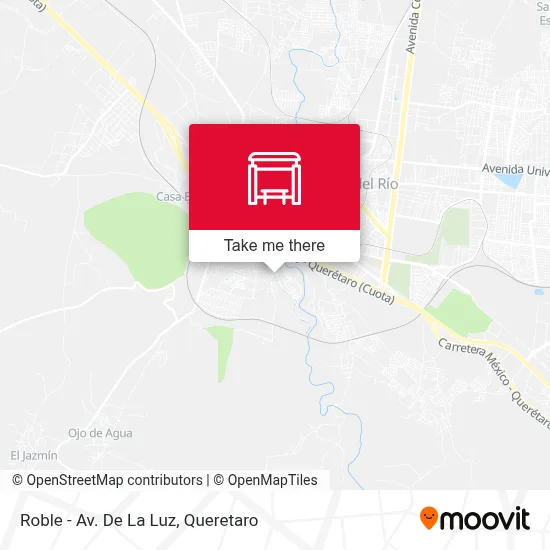 Roble - Av. De La Luz map