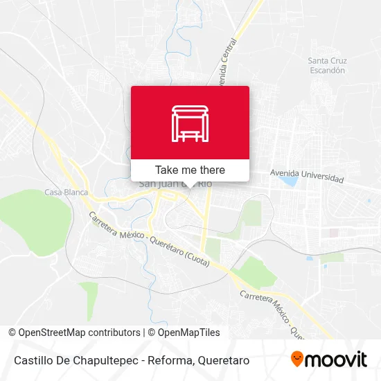 Castillo De Chapultepec - Reforma map