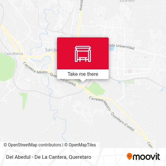 Del Abedul - De La Cantera map
