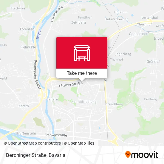 Карта Berchinger Straße