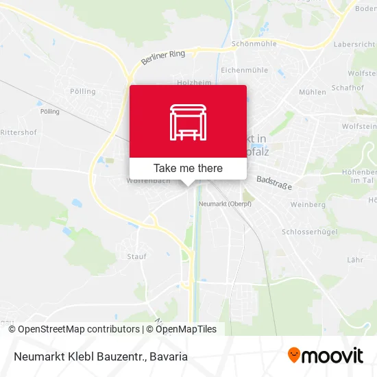 Карта Neumarkt Klebl Bauzentr.