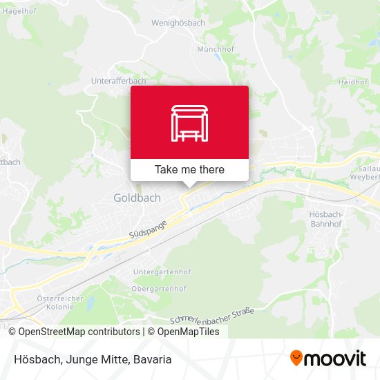 Hösbach, Junge Mitte map