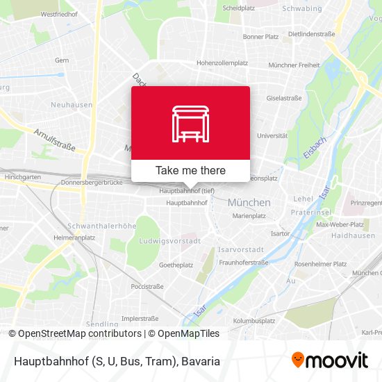 Hauptbahnhof (S, U, Bus, Tram) map