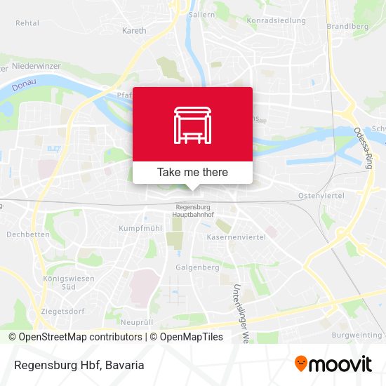 Regensburg Hbf map