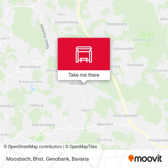 Карта Moosbach, Bhst. Genobank