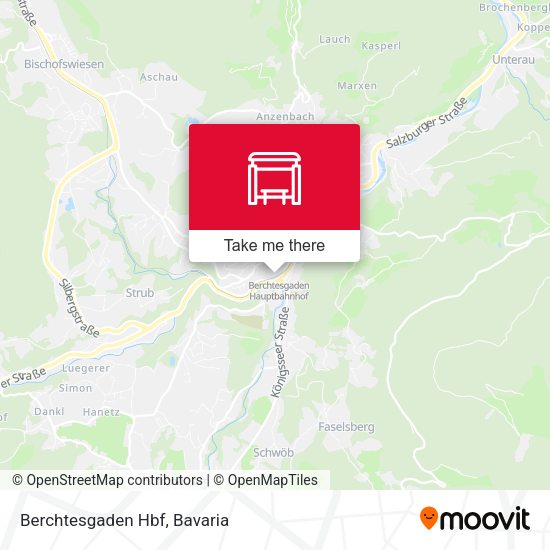 Карта Berchtesgaden Hbf