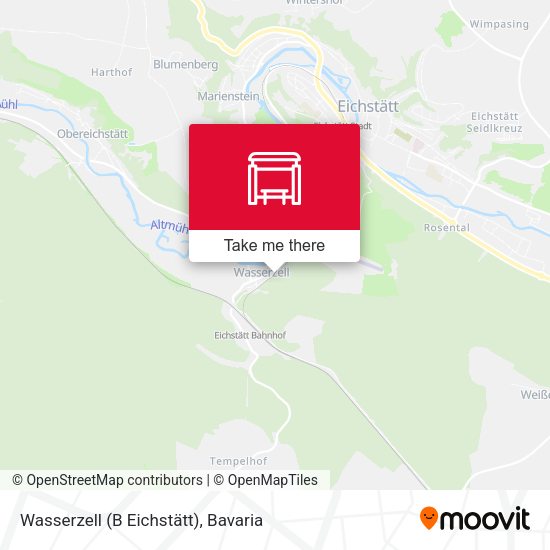 Карта Wasserzell (B Eichstätt)