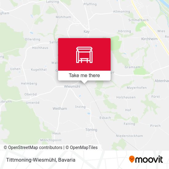Tittmoning-Wiesmühl map
