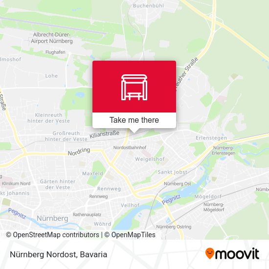 Nürnberg Nordost map