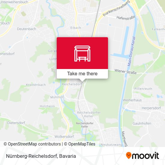 Nürnberg-Reichelsdorf map