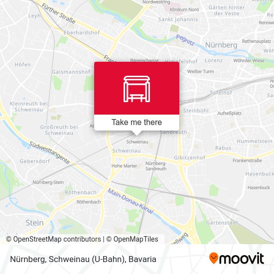 Nürnberg, Schweinau (U-Bahn) map