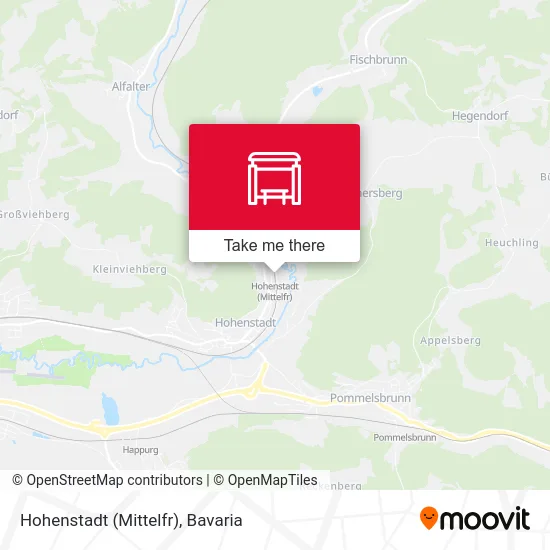 Карта Hohenstadt (Mittelfr)