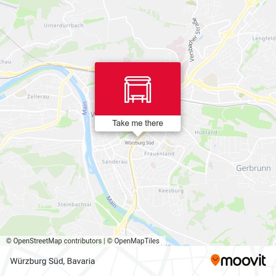 Würzburg Süd map