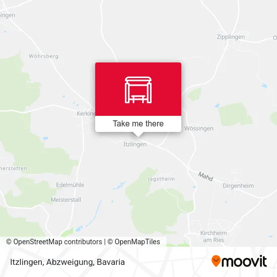 Карта Itzlingen, Abzweigung