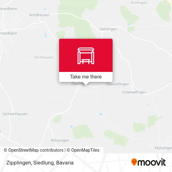 Карта Zipplingen, Siedlung