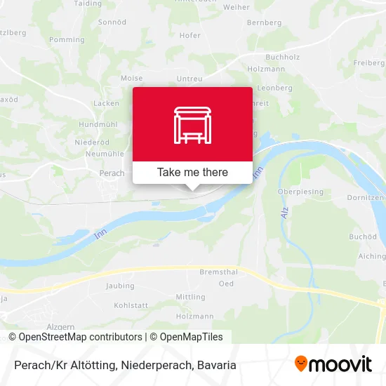 Карта Perach / Kr Altötting, Niederperach