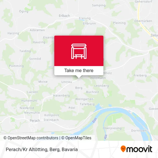 Карта Perach/Kr Altötting, Berg