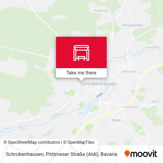 Schrobenhausen, Pöttmeser Straße (Aldi) map