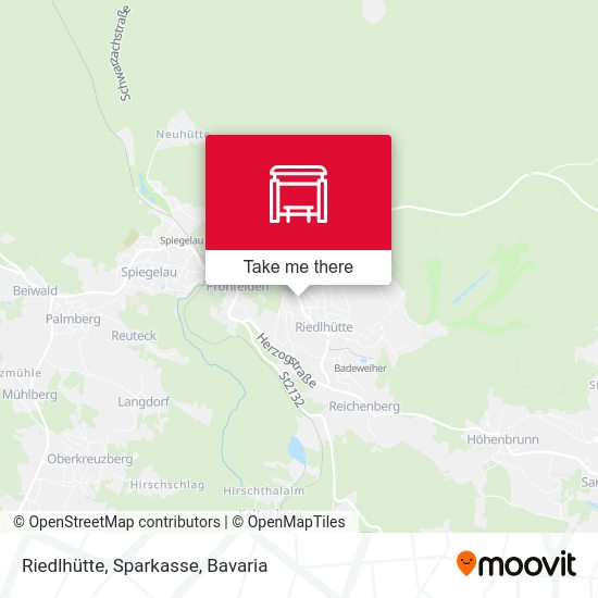 Riedlhütte, Sparkasse map