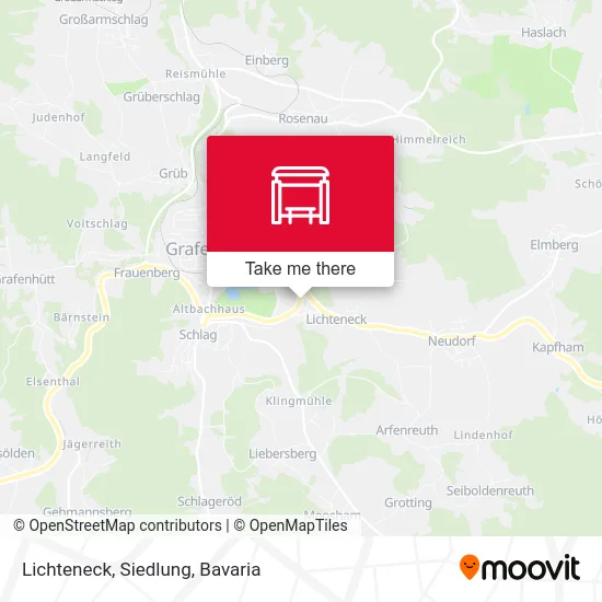 Карта Lichteneck, Siedlung
