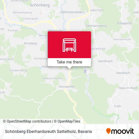 Schönberg Eberhardsreuth Sattelholz map