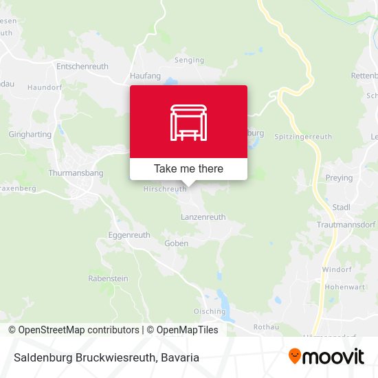 Saldenburg Bruckwiesreuth map