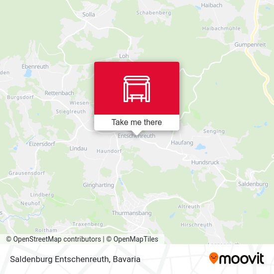 Saldenburg Entschenreuth map