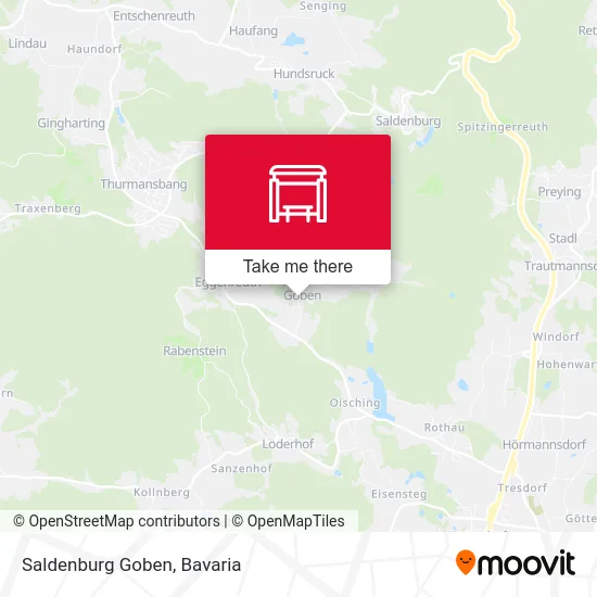 Карта Saldenburg Goben