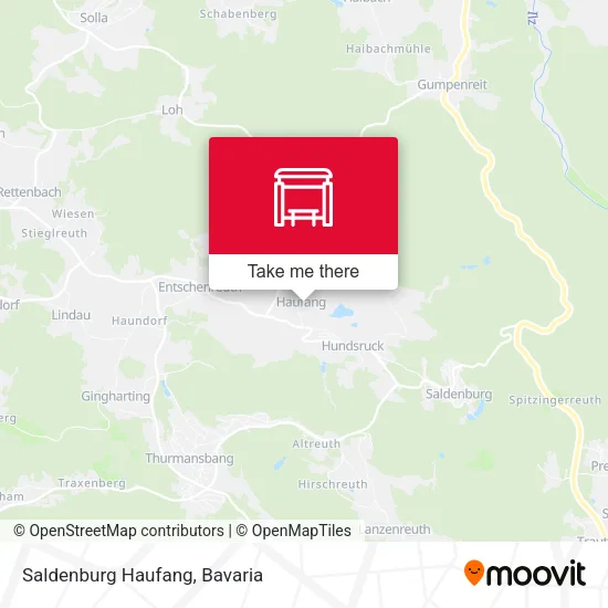 Карта Saldenburg Haufang