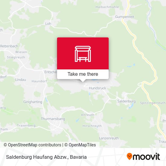 Saldenburg Haufang Abzw. map
