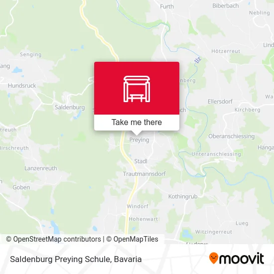 Карта Saldenburg Preying Schule