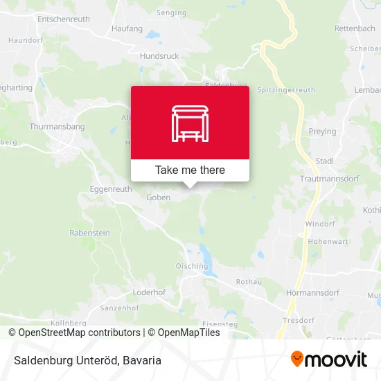 Карта Saldenburg Unteröd