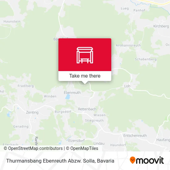Карта Thurmansbang Ebenreuth Abzw. Solla