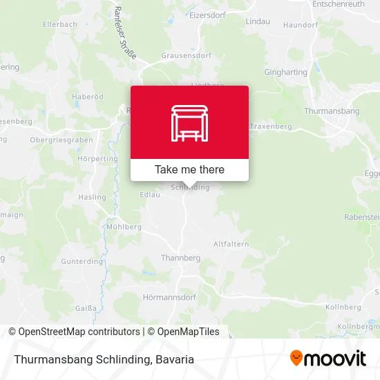 Карта Thurmansbang Schlinding