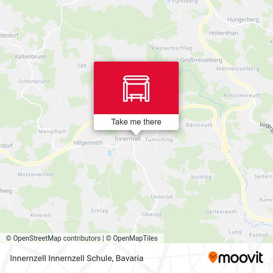 Innernzell Innernzell Schule map