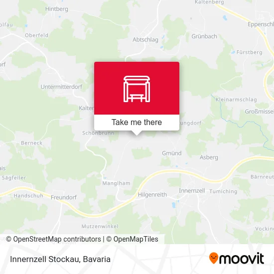 Карта Innernzell Stockau