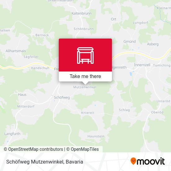 Schöfweg Mutzenwinkel map