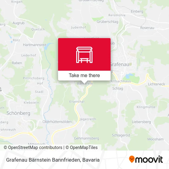 Карта Grafenau Bärnstein Bannfrieden