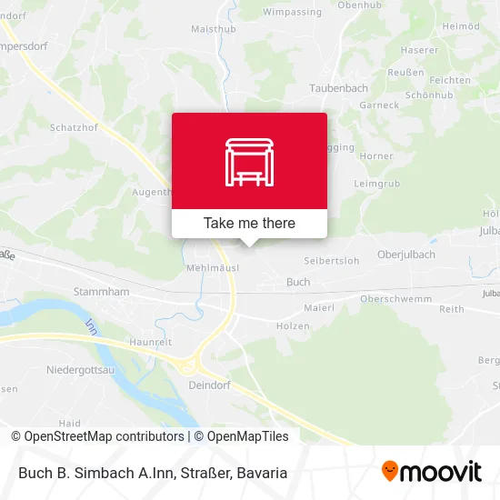 Карта Buch B. Simbach A.Inn, Straßer