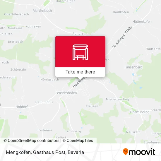 Карта Mengkofen, Gasthaus Post