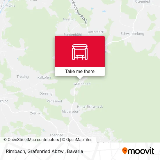 Карта Rimbach, Grafenried Abzw.