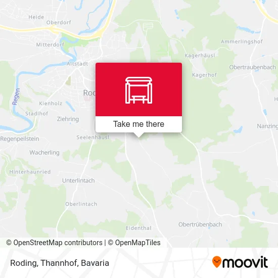 Карта Roding, Thannhof