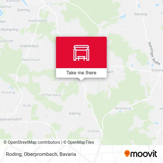 Карта Roding, Oberprombach